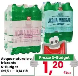 Despar Acqua naturale o frizzante S-Budget offerta