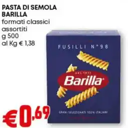 Pam Pasta di semola BARILLA offerta
