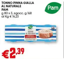 Pam Tonno pinna gialla al naturale PAM offerta