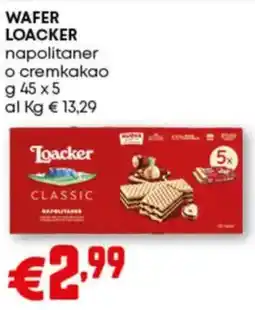 Pam Wafer LOACKER offerta