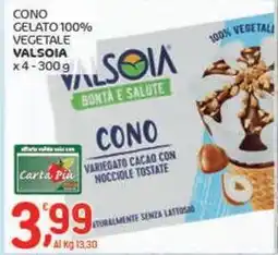 Crai Cono gelato 100% vegetale VALSOIA offerta
