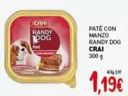 Crai Patè con manzo randy dog CRAI offerta