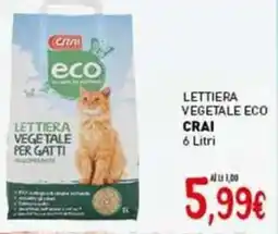Crai Lettiera vegetale per gatti CRAI offerta