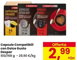 Eurospar Capsule Compatibili con Dolce Gusto Despar offerta