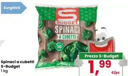 Eurospar Spinaci a cubetti S-Budget offerta