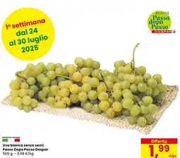 Eurospar Uva bianca senza semi Passo Dopo Passo Despar offerta