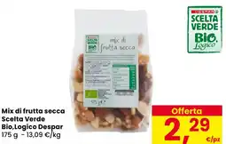Eurospar Mix di frutta secca Scelta Verde Bio,Logico Despar offerta