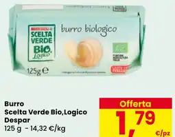 Eurospar Burro Scelta Verde Bio, Logico Despar offerta