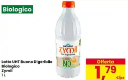Eurospar Latte UHT Buono Digeribile Biologico Zymil offerta