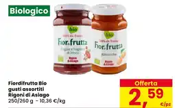 Eurospar Fiordifrutta Bio gusti assortiti Rigoni di Asiago offerta