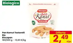 Eurospar Pan Kamut Tostarelli Bio Biscopan offerta