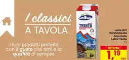 Eurospar Latte UHT Parzialmente Scremato Latte Trento offerta