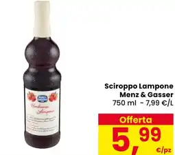 Eurospar Sciroppo Lampone Menz & Gasser offerta