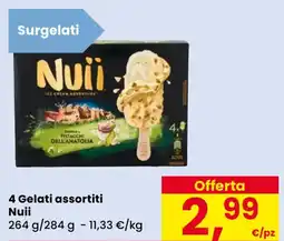 Eurospar 4 Gelati assortiti Nuii offerta