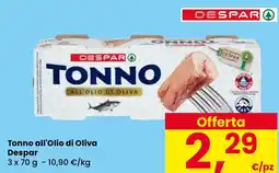 Eurospar Tonno all'Olio di Oliva Despar offerta