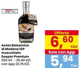 Eurospar Aceto Balsamico di Modena IGP Invecchiato Despar Premium offerta