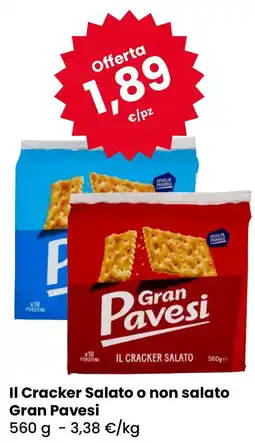 Eurospar Il Cracker Salato o non salato Gran Pavesi offerta