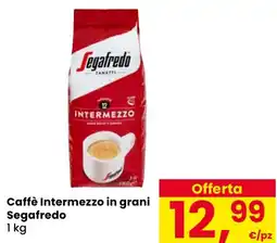 Eurospar Caffè Intermezzo in grani Segafredo offerta
