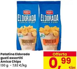 Eurospar Patatina Eldorada gusti assortiti Amica Chips offerta