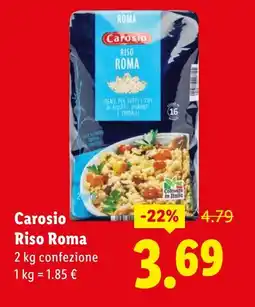 Lidl Carosio Riso Roma offerta