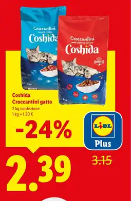 Lidl Coshida Croccantini gatto offerta