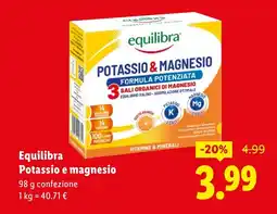Lidl Equilibra Potassio e magnesio offerta