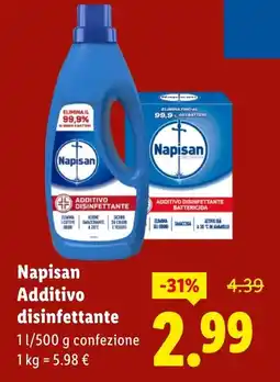 Lidl Napisan Additivo disinfettante offerta