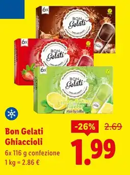 Lidl Bon Gelati Ghiaccioli offerta