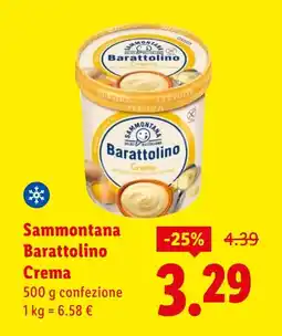Lidl Sammontana Barattolino Crema offerta