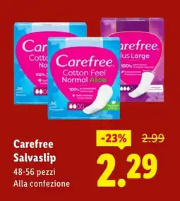 Lidl Carefree Salvaslip offerta