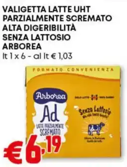 Pam Valigetta latte uht parzialmente scremato alta digeribilità senza lattosio ARBOREA offerta