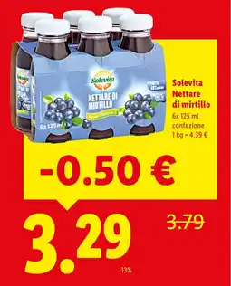 Lidl Solevita Nettare di mirtillo offerta