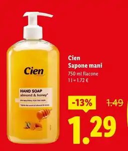 Lidl Cien Sapone mani offerta