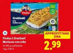 Lidl Findus I Gratinati Merluzzo con erbe offerta