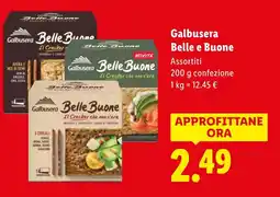 Lidl Galbusera Belle e Buone offerta