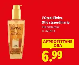 Lidl L'Oreal Elvive Olio straordinario offerta
