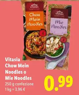 Lidl Vitasia Chow Mein Noodles o Mie Noodles offerta