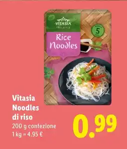 Lidl Vitasia Noodles di riso offerta