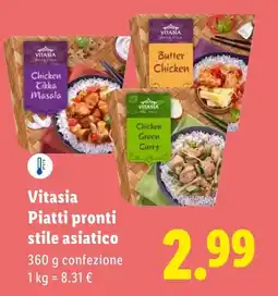 Lidl Vitasia Piatti pronti stile asiatico offerta