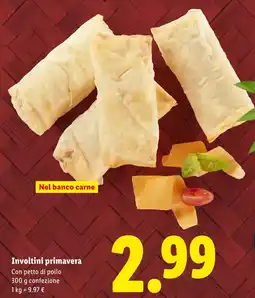 Lidl Involtini primavera Con petto di pollo offerta