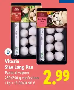 Lidl Vitasia Siao Long Pao Pasta al vapore offerta