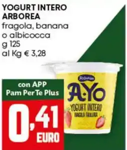 Pam Yogurt intero ARBOREA fragola, banana o albicocca offerta
