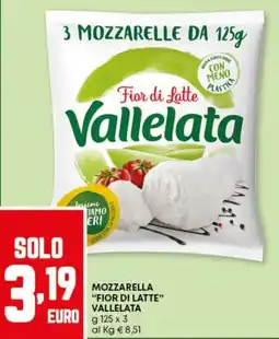 Pam Mozzarella "fior di latte" VALLELATA offerta