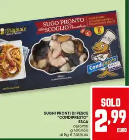 Pam Sughi pronti di pesce CONDIPRESTO esca offerta