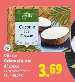 Lidl Vitasia Gelato al gusto di cocco offerta