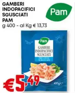 Pam Gamberi indopacifici sgusciati PAM offerta