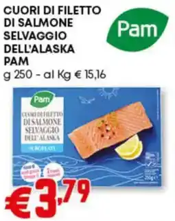 Pam Cuori di filetto di salmone selvaggio dell'alaska PAM offerta