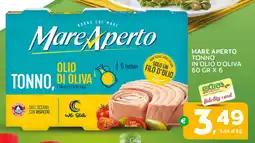 Extra Supermercati Mare aperto tonno in olio d'oliva offerta