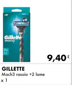Iper Tosano GILLETTE Mach3 rasoio +2 lame offerta