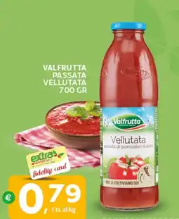 Extra Supermercati Valfrutta passata vellutata offerta